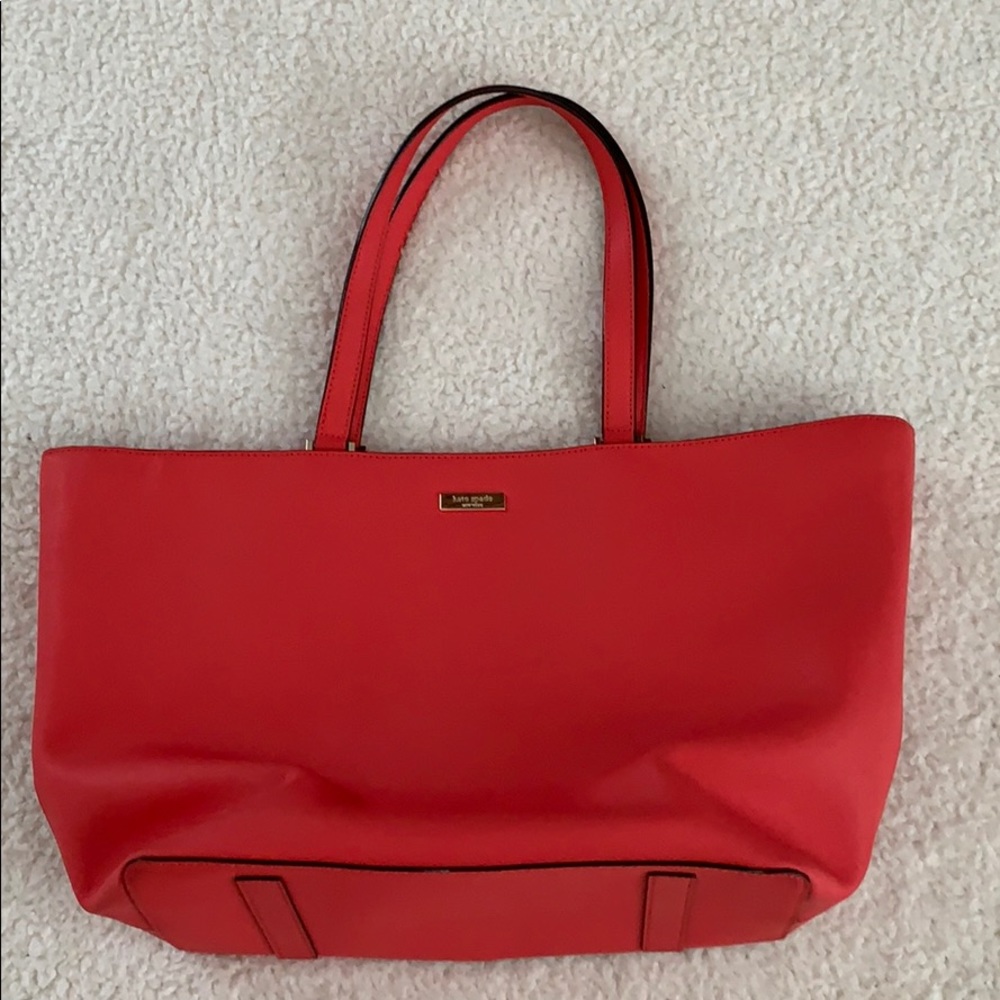 Coral Kate spade tote bag